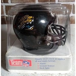 Vintage Late 90's Bulova Sports time Jacksonville Jaguars Alarm Clock